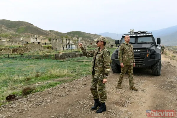 Azerbaycan Cumhurbaşkanı İlham Aliyev, 28 yıl sonra Karabağ'da zafer turu attı - 10