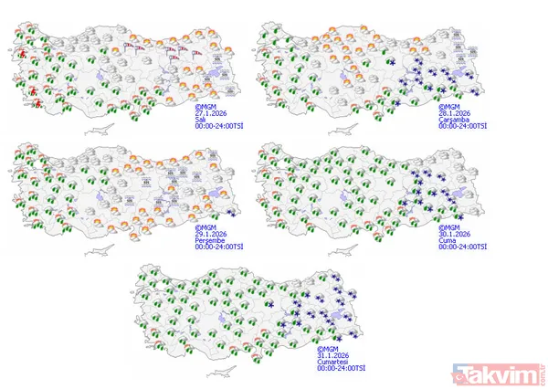 Kar bu hafta geri dönüyor! Meteoroloji'den 17 ile sarı kod: Fırtına ve kuvvetli yağışlara dikkat! - 8