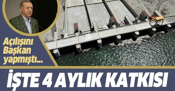 Açılışını Başkan Erdoğan yapmıştı... Ilısu Barajı’ndan ekonomiye 4 ayda 600 milyon lira katkı