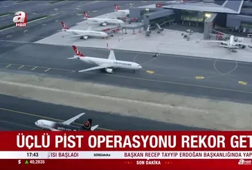 İstanbul'da 3'lü pist rekoru