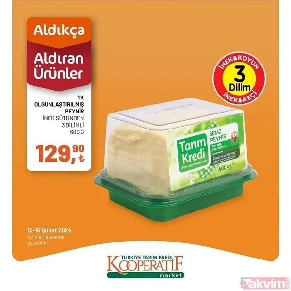 Tarım Kredi market 10-16 Şubat fiyat listesi! 41 üründe dev indirim! Peynir, 94.90 TL, Çay 54.90 TL, 6'lı kağıt havlu 54.90 TL... - 4