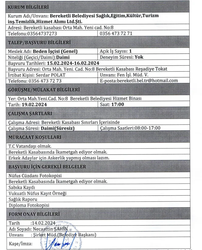 Kamu kurumuna KPSS şartsız 08.00 ila 17.00 arasında çalışacak personeller aranıyor-5