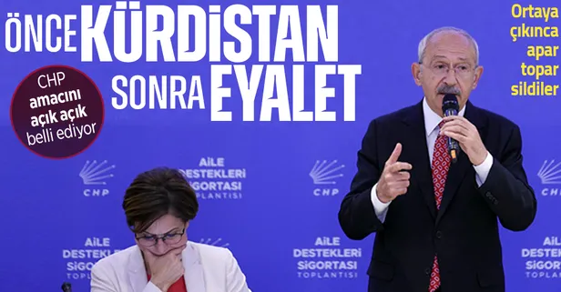 CHP amacını açık açık belli ediyor! Önce "Kürdistan" şimdi de "eyalet" skandalı