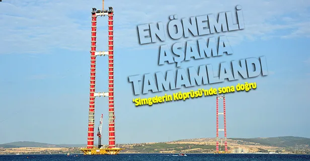 1915 Çanakkale Köprüsü'nde halat montajı tamam! Tamamlandığında dünyanın en büyüğü olacak
