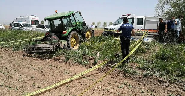 Traktör ile tarım aleti arasında sıkışan çiftçi hayatını kaybetti