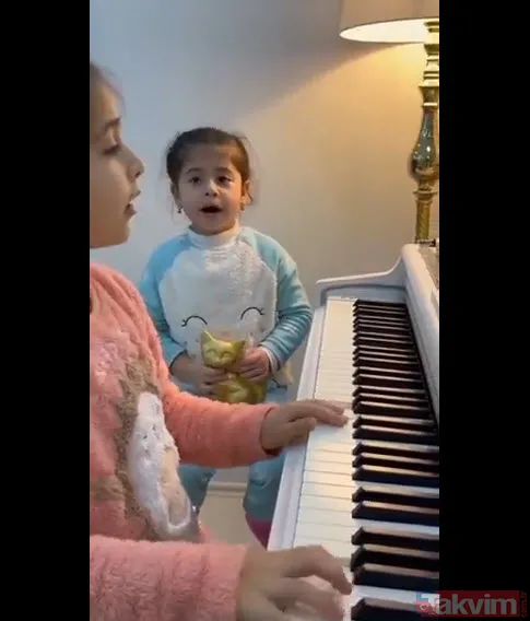 Sosyal medya bu videoyu konuşuyor! Aysima ve Ayşe Mina kardeşlerin 'Nazende Sevgilim' performansı milyonlarca kez izlendi - 2