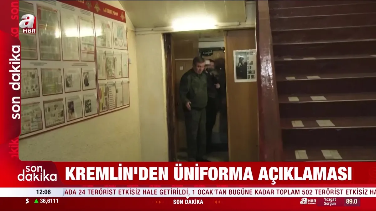 Kremlin'den üniforma açıklaması!