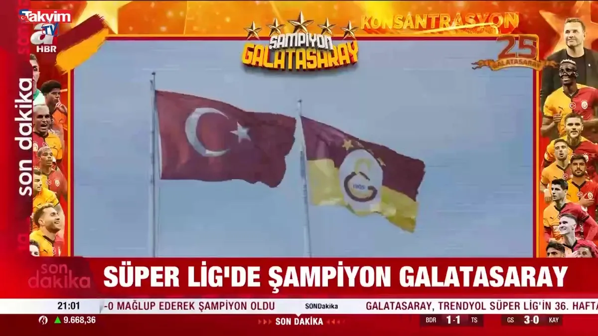 SÜPER LİGDE ŞAMPİYON GALATASARAY