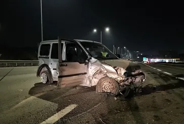 Kuzey Marmara Otoyolu’nda kaza: Otomobile çarpıp bariyerlere savrulan sürücü hayatını kaybetti