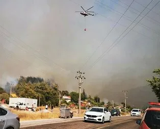 Hisarönü’nde alevler evlere ulaştı