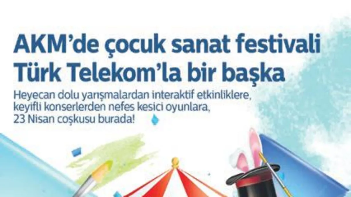 23 Nisan bayramında çocuk festivali kutlaması