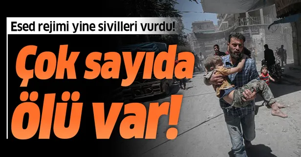 Esed rejimi İdlib'te yine sivilleri vurdu!