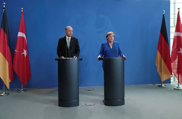 Başkan Erdoğan ve Angela Merkel basın toplantısında açıklamalarda bulundu-3