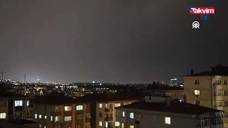 İstanbul’da kuvvetli sağanak yağış!