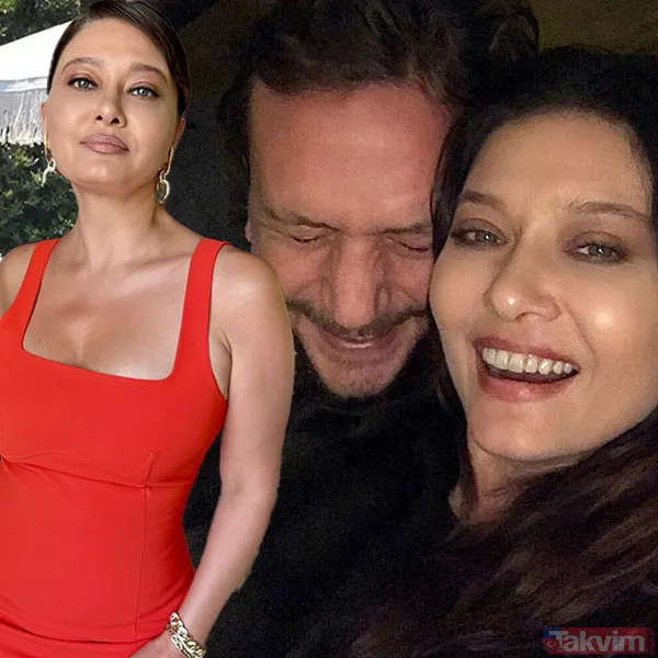 Plajda romantik anlar! Nurgül Yeşilçay ile sevgilisi Necati Kocabay bakın nasıl görüntülendi! Nurgül’ün mayolu halleri çok konuşuldu - 1