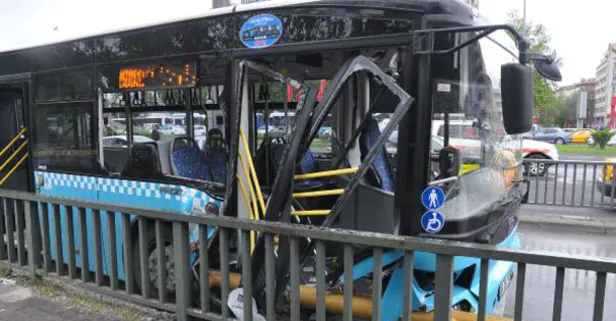 Ankara’da halk otobüsü kaza yaptı: 10 yaralı