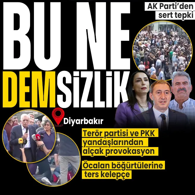 Terör örgütü uzantısı DEM Parti ve PKK yandaşlarından alçak provokasyon: Bebek katiline özgürlük sloganları | AK Partiden sert tepki