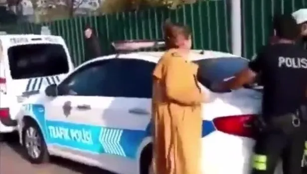 Trafik cezası kesilen kadının çığlıkları sosyal medyayı salladı