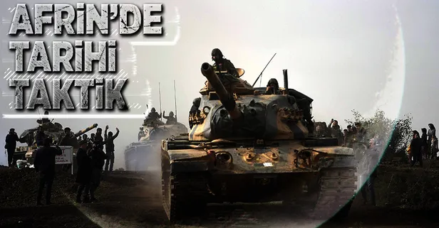 Mehmetçikten Afrin'de hilal taktiği