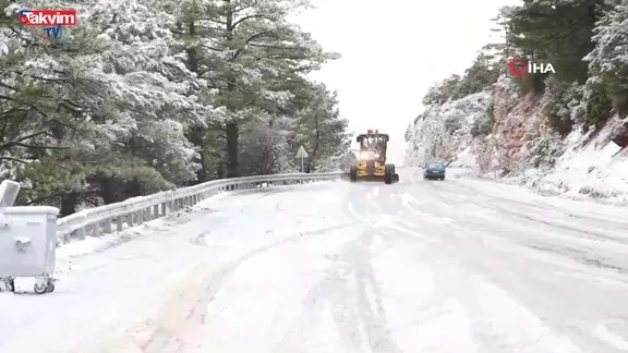 Muğla’nın yüksek kesimleri beyaza büründü