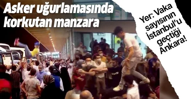 Son dakika: Ankara’da asker uğurlamalarında yine skandal görüntü: Koronavirüs tedbirleri hiçe sayıldı