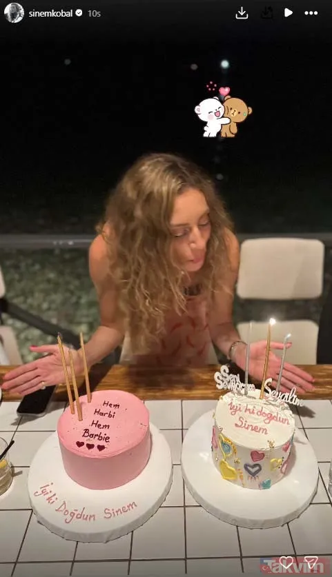 Sinem Kobal 38’inci yaşını eşi Kenan İmirzalıoğlu ile böyle kutladı: Hem harbi hem Barbie! - 5