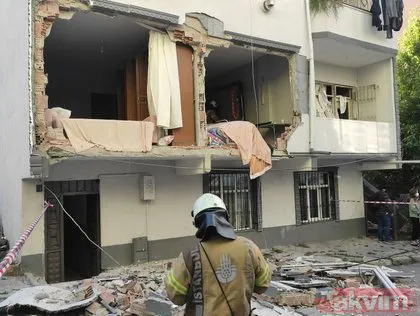 SON DAKİKA: İstanbul’da korkutan patlama! Binanın duvarı yıkıldı