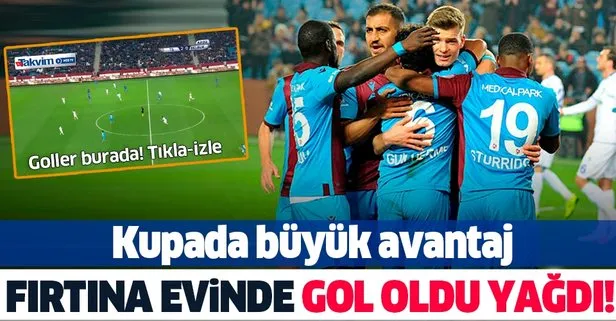 Trabzonspor kupada gol oldu yağdı MS: Trabzonspor 5-0 BB Erzurumspor