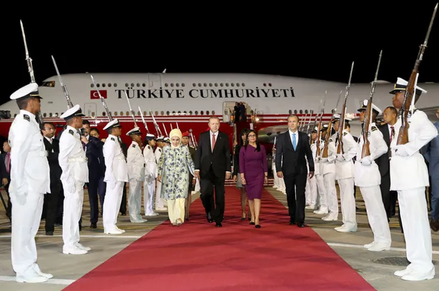 Başkan Erdoğan Venezuela'da böyle karşılandı