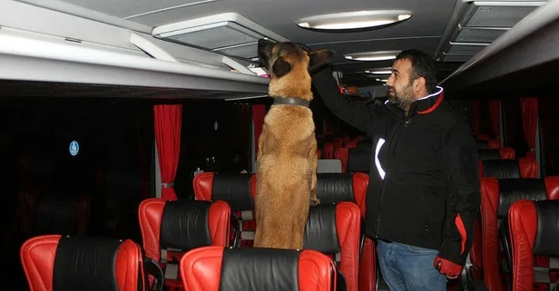 Yolcu otobüsünde uyuşturucu ele geçirildi