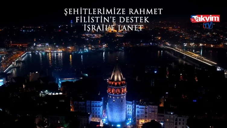 Galata Köprüsü'nde 1 Ocak'ta düzenlenecek eylem için ortak çağrı: "Şehitlerimize Rahmet, Filistin'e Destek, İsrail'e Lanet"
