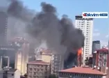 Ataşehir'de 9 katlı iş merkezinde yangın