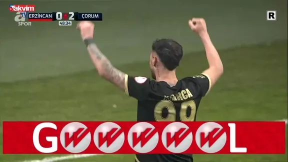 GOL: Erzincan 0-2 Çorum
