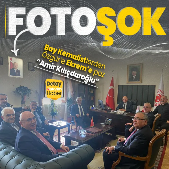 Bay Kemalistlerden foto mesaj! Özgür Özel ve Ekrem İmamoğluna Amir odasından gönderme...