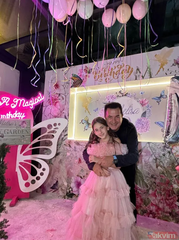 Acun Ilıcalı ile Şeyma Subaşı'nın kızı Melisa Ilıcalı 10 yaşında "Ablaların gibi babanı hiç üzmedin" Anne babadan ayrı parti - 8