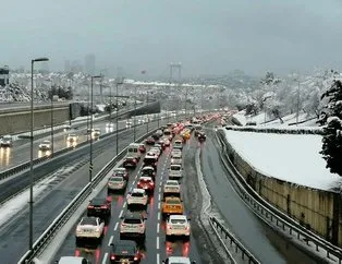 Kar yağışı sonrası İstanbul trafiğinde son durum