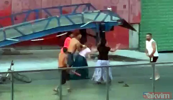 Avcılar'da dehşet görüntüleri: Yerde sürüklediği kadını tekme tokat dövdü - 2