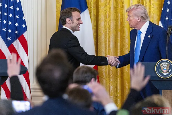 Macron ve Trump’ın tokalaşma mücadelesi: Beyaz Saray’da yeni round! O anlar viral oldu - 10