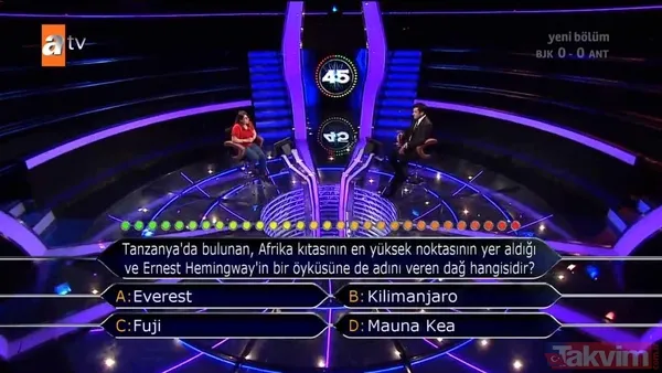 Kim Milyoner Olmak İster'de 125 bin TL'lik zor matematik sorusu: Hangisi bir narsistik sayı değildir? - 17