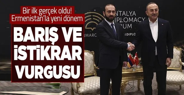 Son dakika: Dışişleri Bakanı Mevlüt Çavuşoğlu, Ermeni mevkidaşıyla görüştü