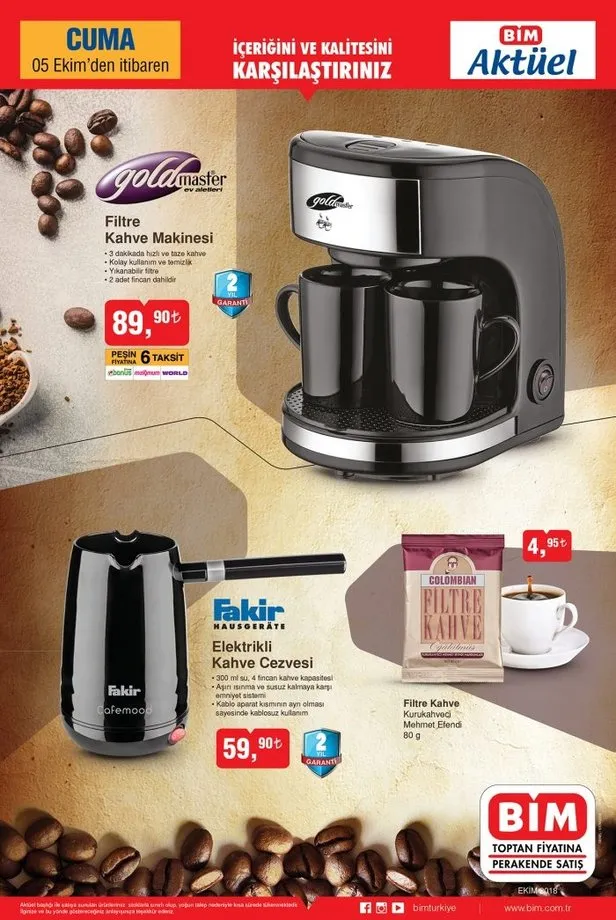 BİM indirim fırsatları… BİM 5 Ekim12 Ekim aktüel ürünler kataloğunda