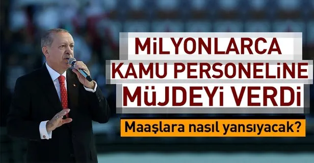 Erdoğan’ın açıkladığı ek gösterge müjdesi maaşlara nasıl yansıyacak?