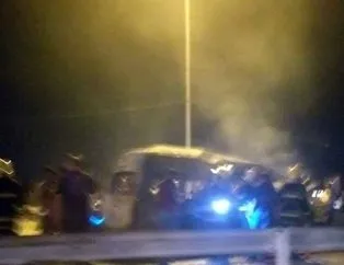 Yolcu otobüsünde patlama: 11 ölü, 2 yaralı