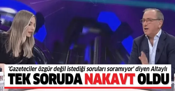 Fatih Altaylı tek soruda nakavt oldu