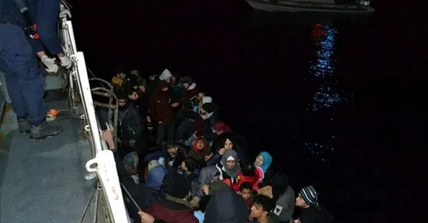 Son dakika haberi: Çeşme açıklarında 131 kaçak göçmen yakalandı