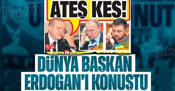 Türkiye arabulucu oldu... Silahlar sustu dünya Başkan Erdoğan’ı konuştu