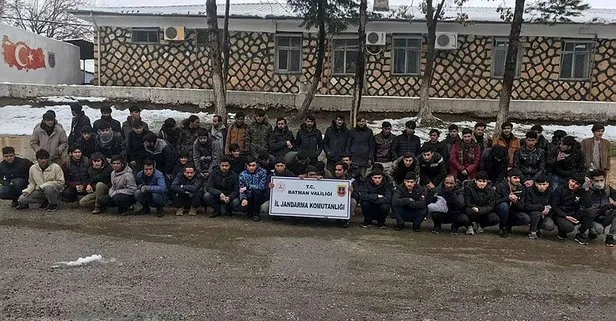 Batman’da 62 düzensiz göçmen yakalandı