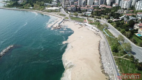 İstanbul Fenerbahçe Sahili deniz salyası kaplandı - 4