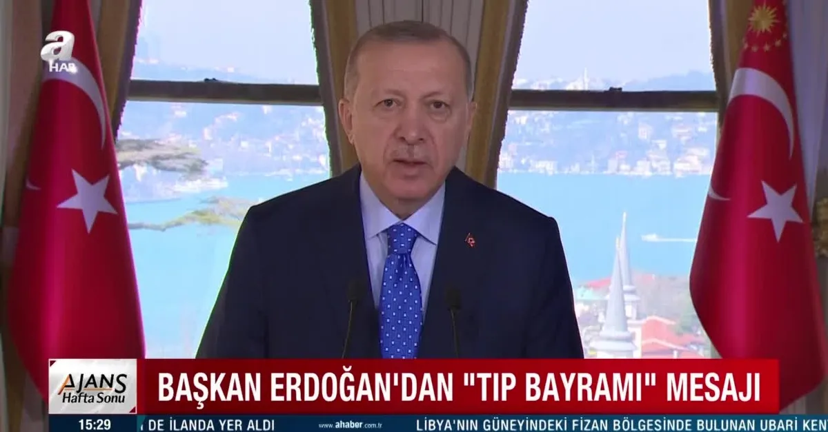 Son dakika: Başkan Recep Tayyip Erdoğan online 14 Mart Tıp Bayramı törenine katıldı!