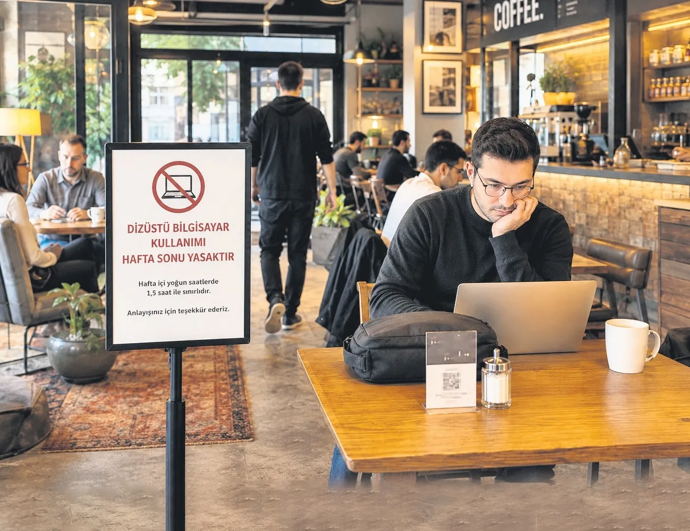 Kafelerde yeni dönem: Laptop yasağı ve süreli wi-fi dönemi başladı